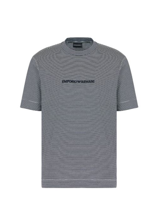 T-shirt blu a righe Emporio Armani | EM000824 AF12927.F0088